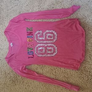 Long sleeve pink shirt